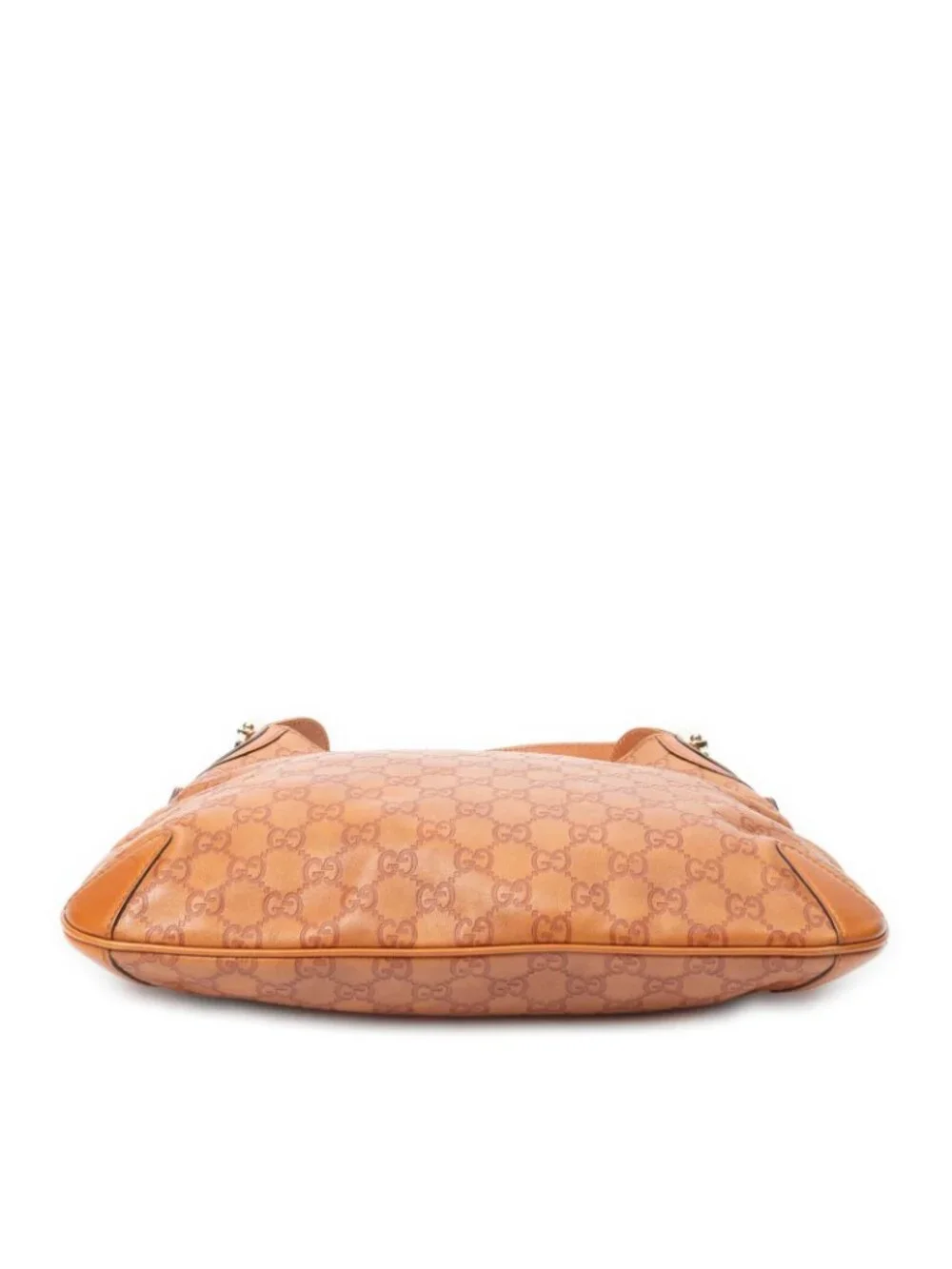 Gucci Horsebit Creole Hobo Orange Guccissima